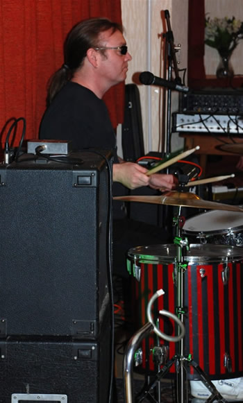 Tim on drums